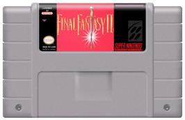 Cartridge artwork for Final Fantasy II on the Nintendo SNES.