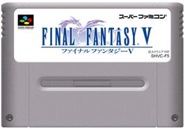 Cartridge artwork for Final Fantasy V on the Nintendo SNES.