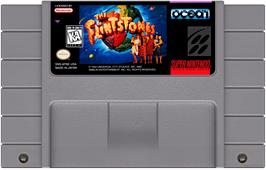 Cartridge artwork for Flintstones, The on the Nintendo SNES.