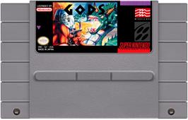 Cartridge artwork for Gods on the Nintendo SNES.