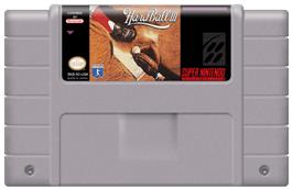 Cartridge artwork for HardBall III on the Nintendo SNES.