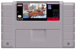 Cartridge artwork for Hook on the Nintendo SNES.