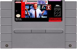 Cartridge artwork for John Madden Football '93 on the Nintendo SNES.