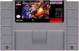 Cartridge artwork for King Of Dragons, The on the Nintendo SNES.