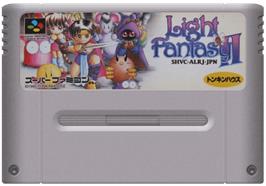 Cartridge artwork for Light Fantasy 2 on the Nintendo SNES.