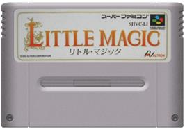 Cartridge artwork for Little Magic on the Nintendo SNES.