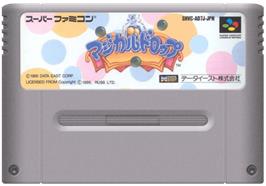 Cartridge artwork for Magical Drop on the Nintendo SNES.