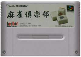 Cartridge artwork for Mahjong Club on the Nintendo SNES.