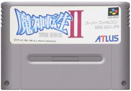 Cartridge artwork for Majin Tensei II: Spiral Nemesis on the Nintendo SNES.