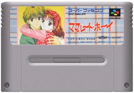 Cartridge artwork for Marmalade Boy on the Nintendo SNES.