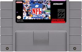 Cartridge artwork for Nfl Football on the Nintendo SNES.