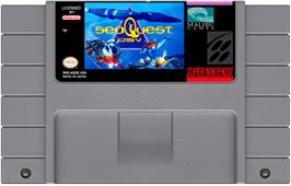 Cartridge artwork for Seaquest Dsv on the Nintendo SNES.
