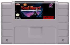 Cartridge artwork for Soul Blazer on the Nintendo SNES.
