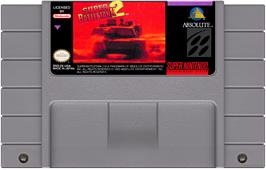 Cartridge artwork for Super Battletank 2 on the Nintendo SNES.
