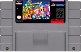 Cartridge artwork for Super Bomberman 2 on the Nintendo SNES.