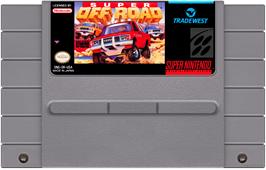 Cartridge artwork for Super Off Road on the Nintendo SNES.
