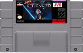 Cartridge artwork for Super Star Wars - Return Of The Jedi on the Nintendo SNES.