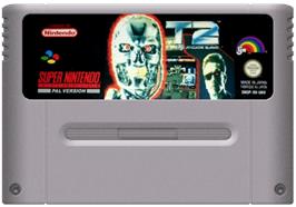 Cartridge artwork for T2: The Arcade Game on the Nintendo SNES.