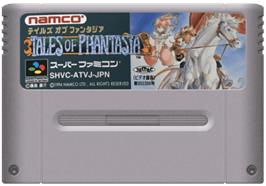 Cartridge artwork for Tales of Phantasia on the Nintendo SNES.
