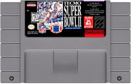 Cartridge artwork for Tecmo Super Bowl 2 - Special Edition on the Nintendo SNES.