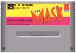 Cartridge artwork for The Mask on the Nintendo SNES.