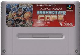 Cartridge artwork for Undercover Cops on the Nintendo SNES.