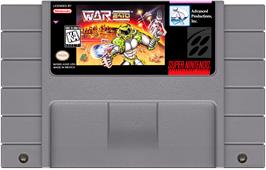 Cartridge artwork for War 2410 on the Nintendo SNES.