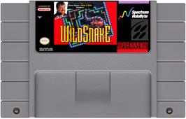 Cartridge artwork for Wild Snake on the Nintendo SNES.