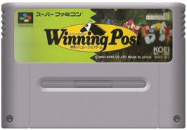 Cartridge artwork for Winning Post on the Nintendo SNES.
