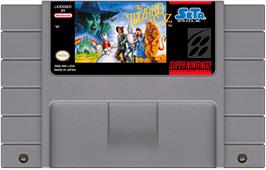 Cartridge artwork for Wizard Of Oz, The on the Nintendo SNES.
