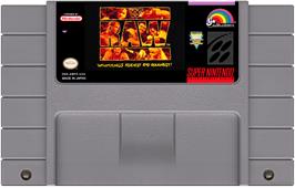 Cartridge artwork for Wwf Raw on the Nintendo SNES.