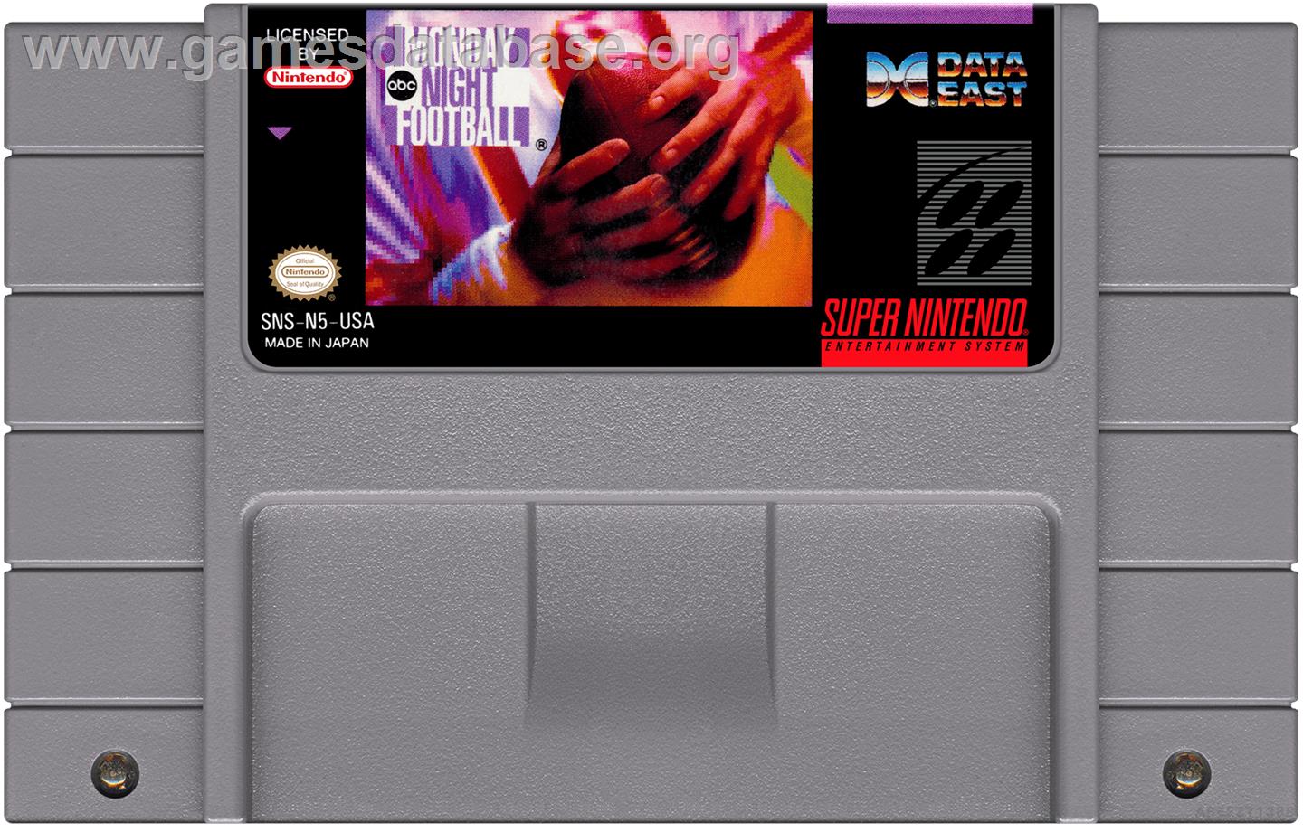 Abc Monday Night Football - Nintendo SNES - Artwork - Cartridge