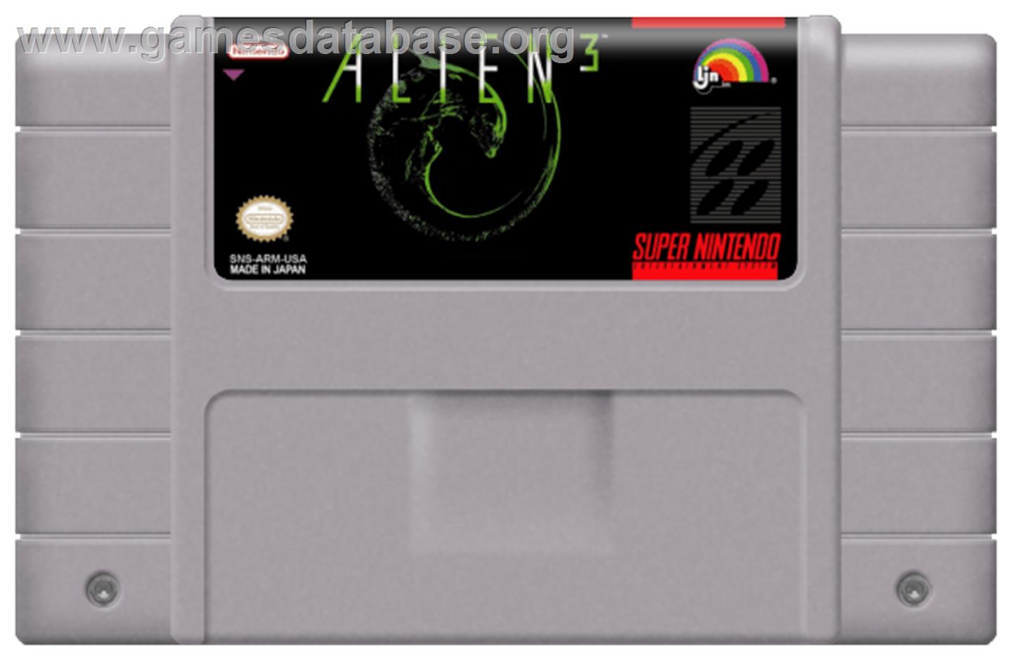 Alien³ - Nintendo SNES - Artwork - Cartridge