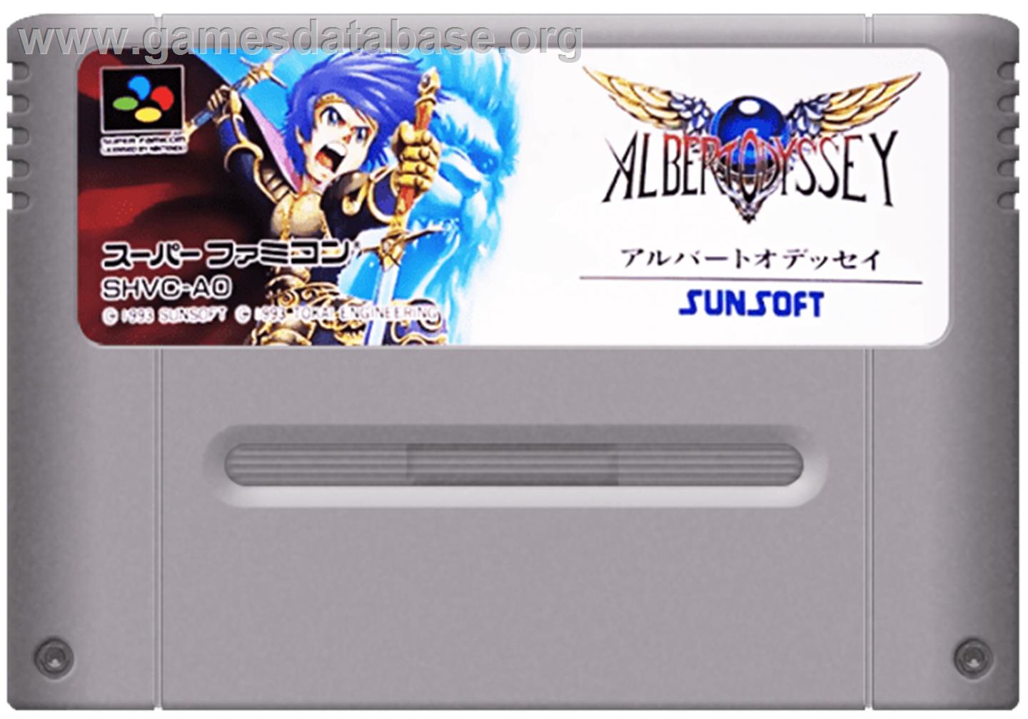 Arcus Odyssey - Nintendo SNES - Artwork - Cartridge