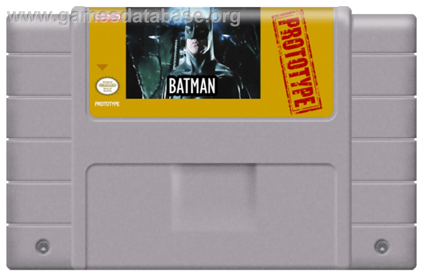 Batman - Nintendo SNES - Artwork - Cartridge