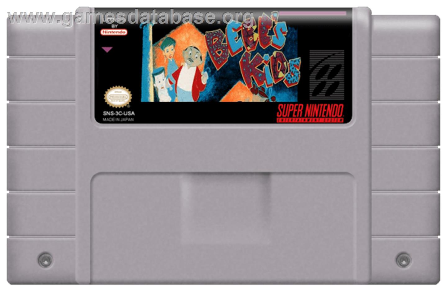 Bebe's Kids - Nintendo SNES - Artwork - Cartridge