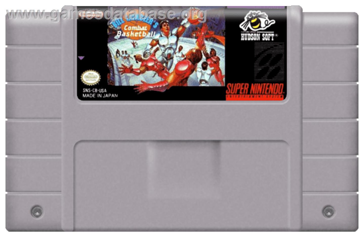 Bill Laimbeer's Combat Basketball - Nintendo SNES - Artwork - Cartridge