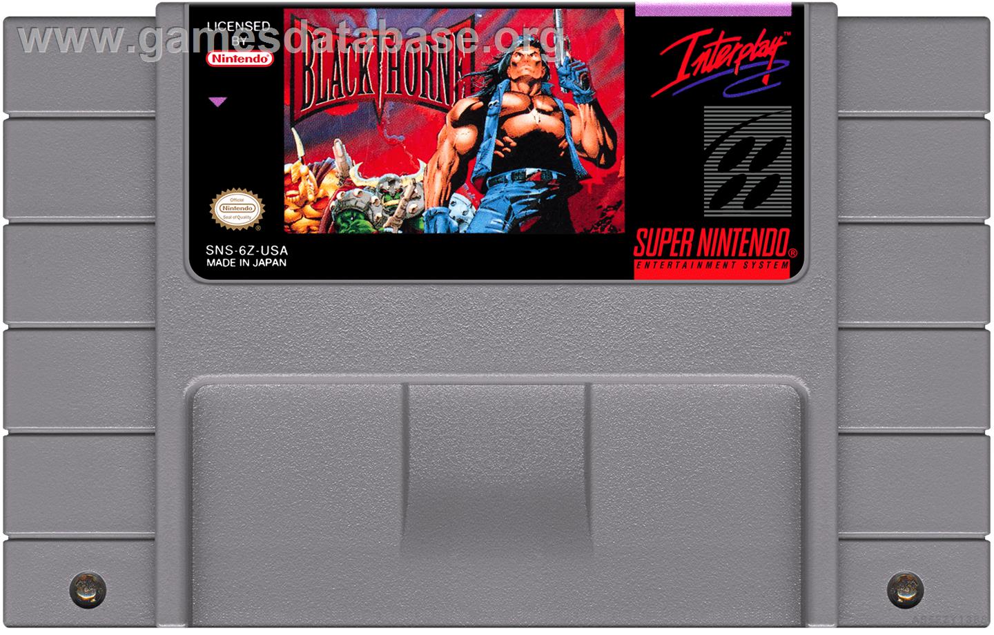Blackhawk - Nintendo SNES - Artwork - Cartridge