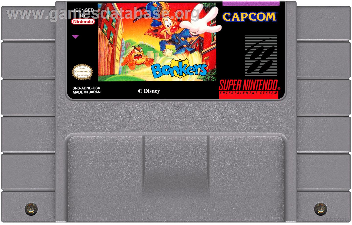 Bonkers - Nintendo SNES - Artwork - Cartridge