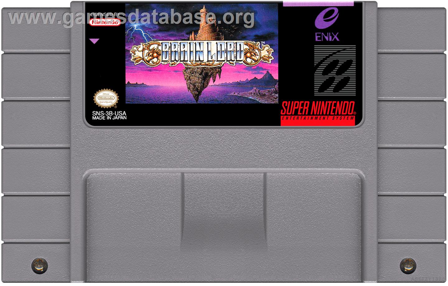 Brain Lord - Nintendo SNES - Artwork - Cartridge