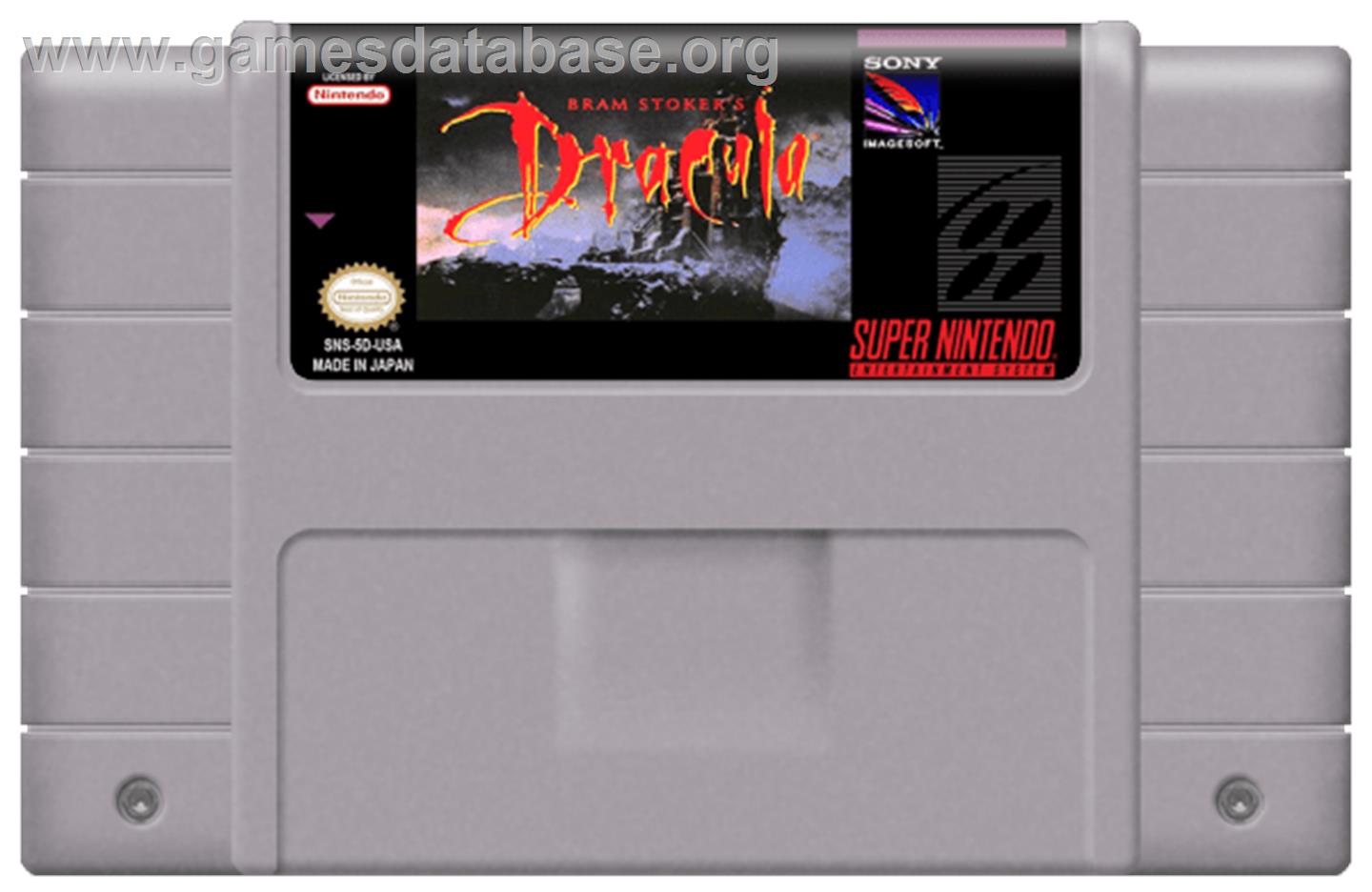 Bram Stoker's Dracula - Nintendo SNES - Artwork - Cartridge