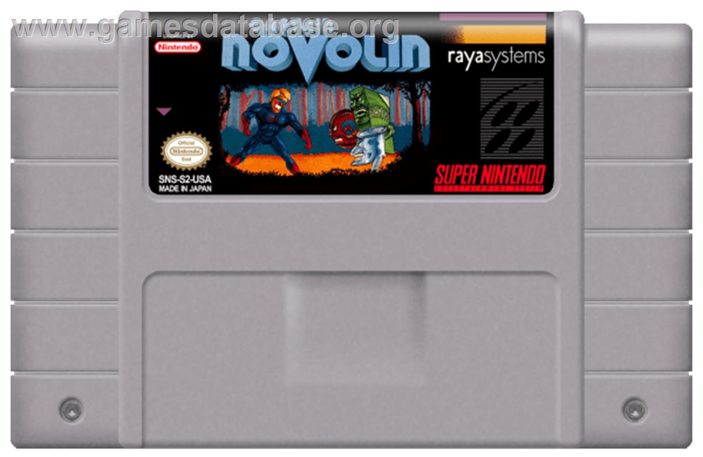 Captain Novolin - Nintendo SNES - Artwork - Cartridge