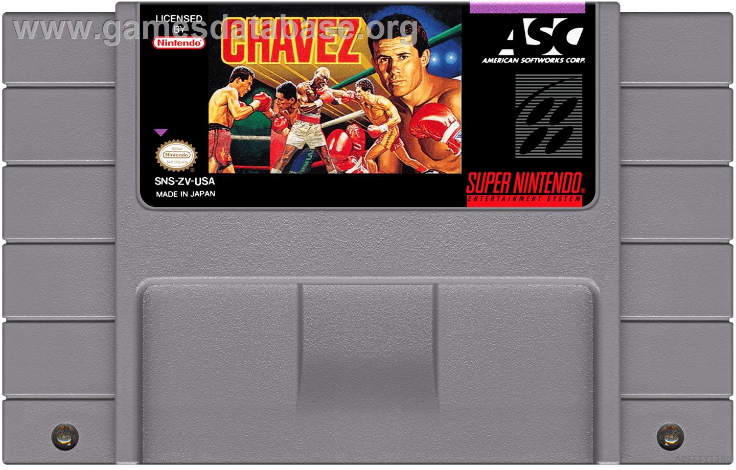 Chavez - Nintendo SNES - Artwork - Cartridge