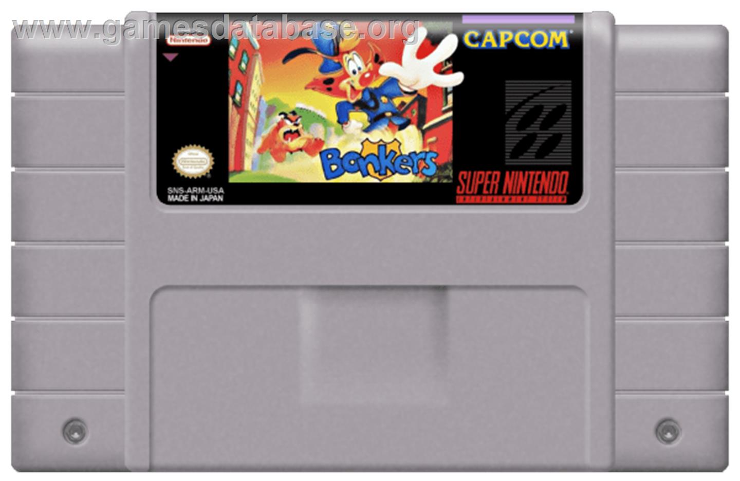 Disney's Bonkers - Nintendo SNES - Artwork - Cartridge