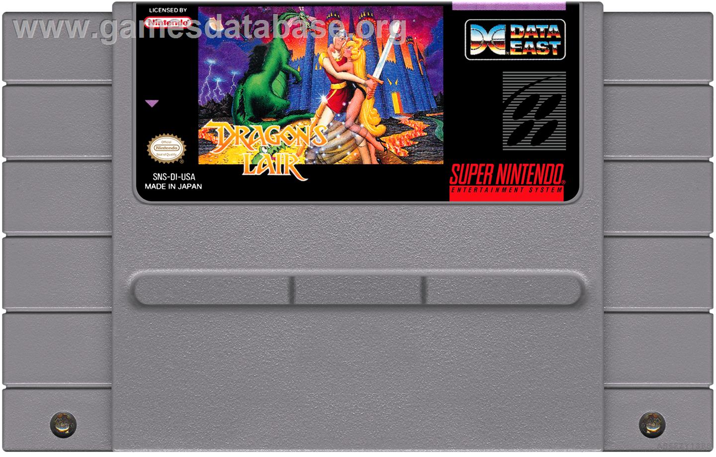 Dragon's Lair - Nintendo SNES - Artwork - Cartridge