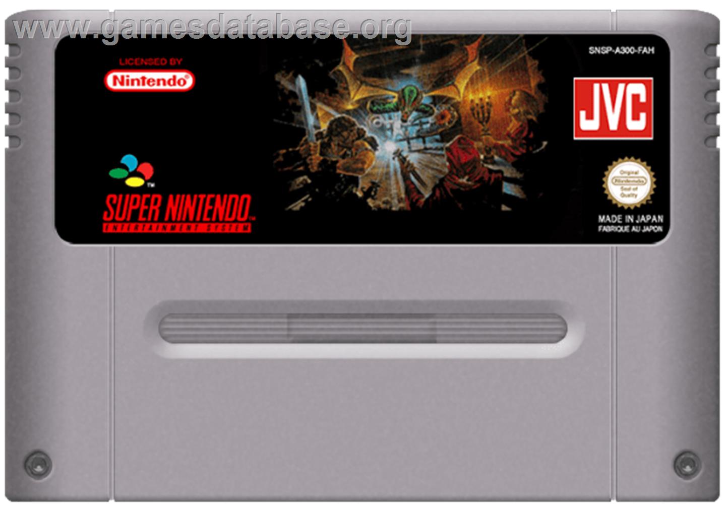 Dungeon Master - Nintendo SNES - Artwork - Cartridge