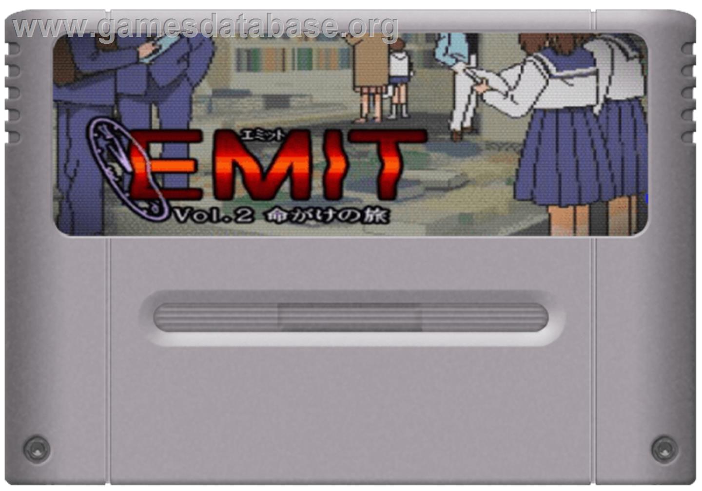 EMIT Vol. 2 - Inochigake No Tabi - Nintendo SNES - Artwork - Cartridge