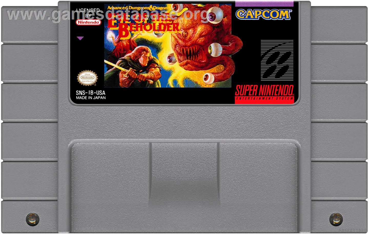 Eye Of The Beholder - Nintendo SNES - Artwork - Cartridge