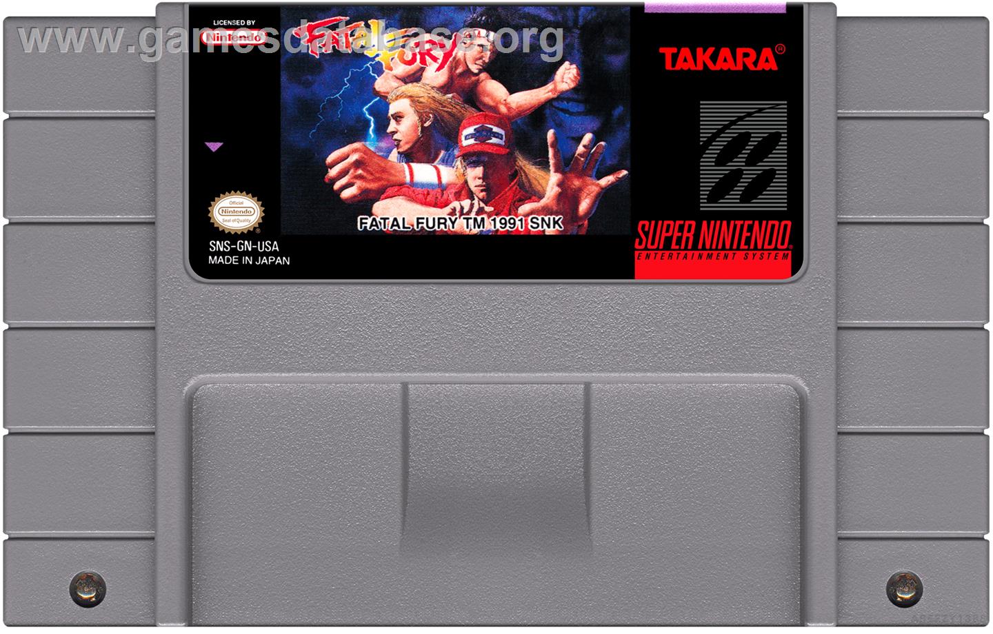 Fatal Fury - Nintendo SNES - Artwork - Cartridge