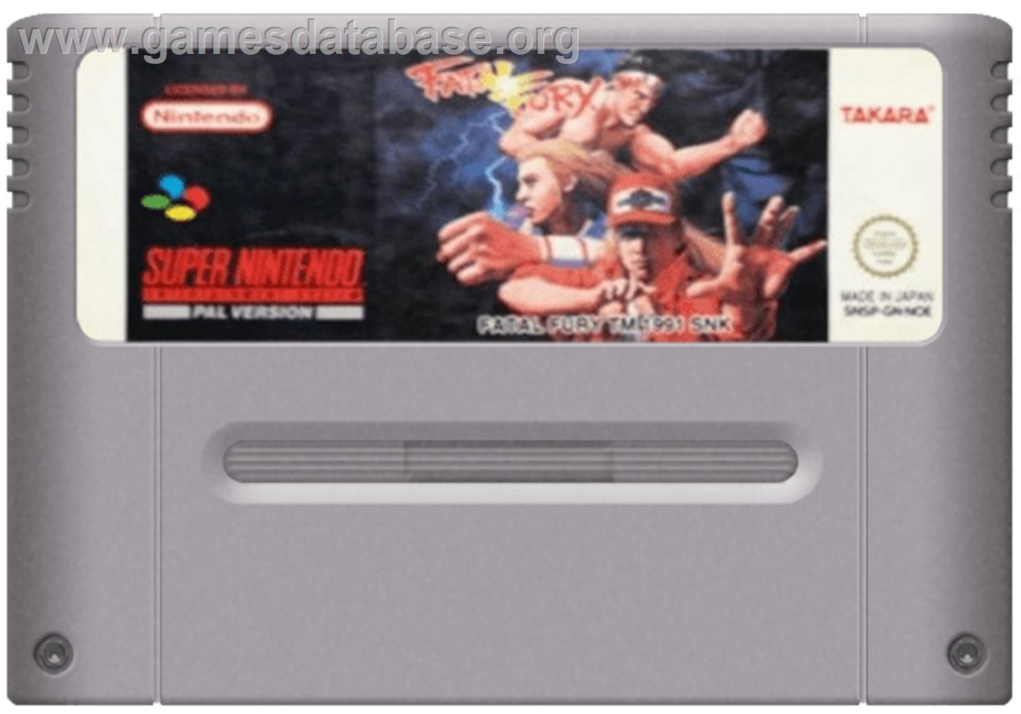 Fatal Fury - Nintendo SNES - Artwork - Cartridge